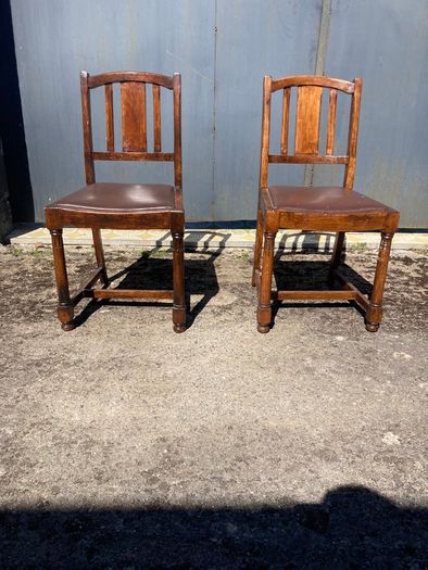 Vintage Chairs x 2 - Oak