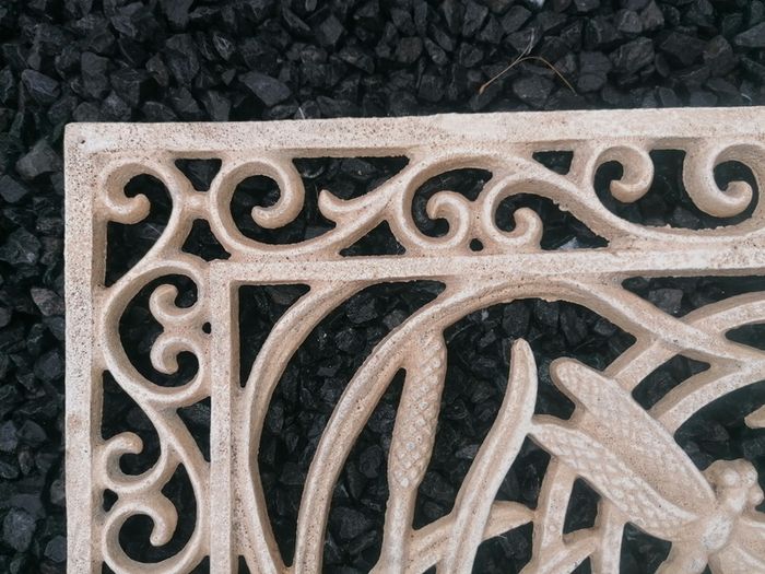 Art Noveau Style Cast Iron Dragon Fly Door Mat