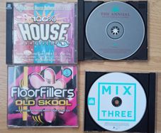 4 dance music CD's "House Classics Volume 1" (CD-1 only) 1985-1995, "Floorfillers: Old Skool" CD 3  1990, "The Annual" disc 1 mixed by Boy George 1995, "The Mix 2016"