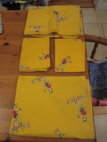 Vintage boy sheet set...