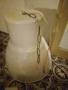 Large Vintage IKEA Metal Pendant Light Shade