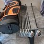 Dunlop golf clubs and bag with stand. Right handed clubs. Image 2