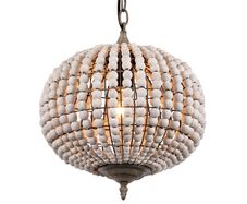 BRAND NEW Vintage country ball nature wooden bead pendant lights 220V led hanging lamp