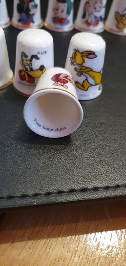 Disney Themed Bone China Thimble Collection