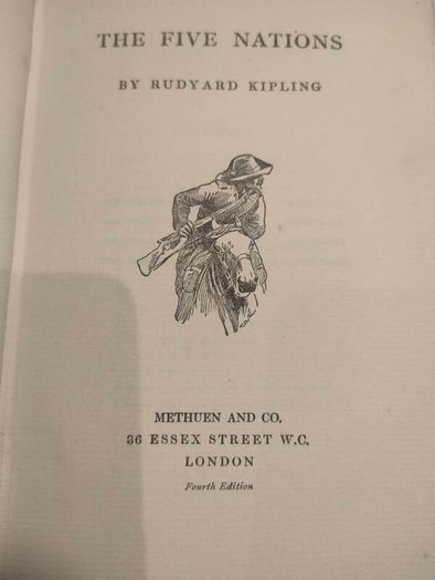 4x Early Rudyard Kipling Hardback Novels
