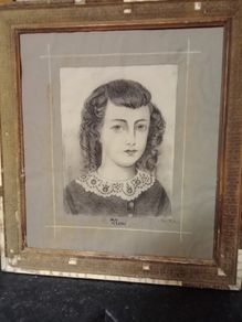 Vintage Picture/ Sketch. RENE