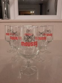 6 Rare Unused Moussy  Lager Glasses