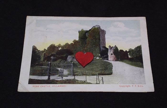 Ireland Postcard : Ross Castle , Killarney , Co. Kerry - 1900s - Hand Tinted