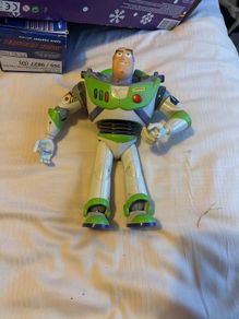 Vintage Talking Buzz Lightyear Action Figure Toy Story Large 12 Inch Retro Buzz