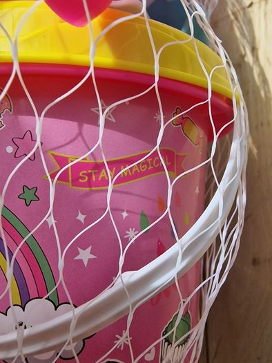 New Unicorn Beach Toy Set - Bucket, Spade, Rake & Sand Moulds