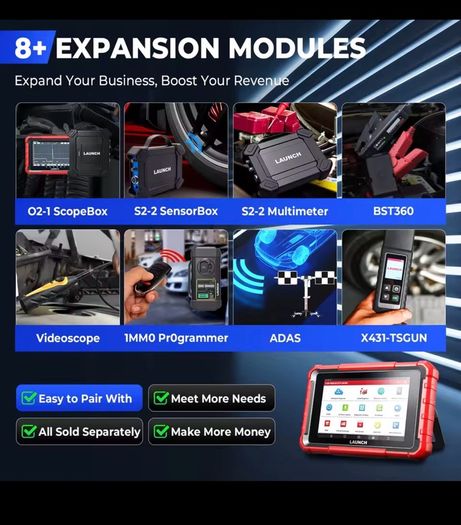 New LAUNCH X431 PROS ELITE OBD2 Diagnostic Tool Bidirectional Car Scan Tool, ECU Coding, FCA SGW AutoAuth, CANFD & DOIP, 38+ Reset, All-System Diagnostics, Active Tests, VAG Guided Functions, 2 Years Update No bluethoot cable type diagnosis OBD