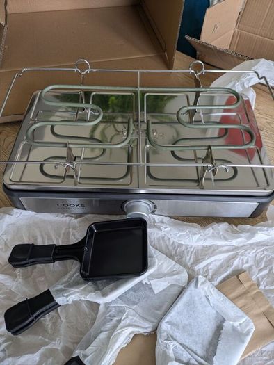 Cooks Professional Non-Stick Metal Racelette Grill