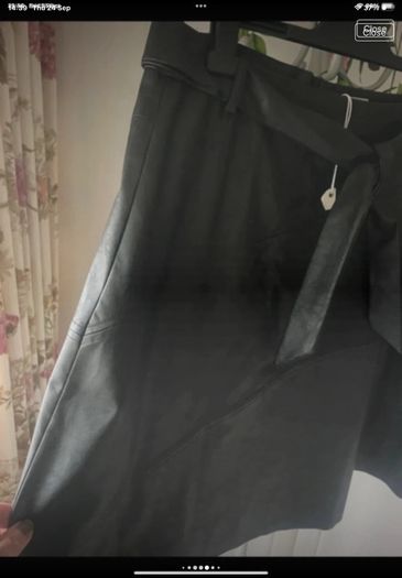 skirt Bnwt Aline black leather look skirt Relish brand eu 46 16/18