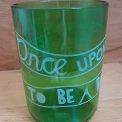 Two Tumblers, Glass made from wine bottle