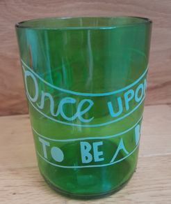 Two Tumblers, Glass made from wine bottle