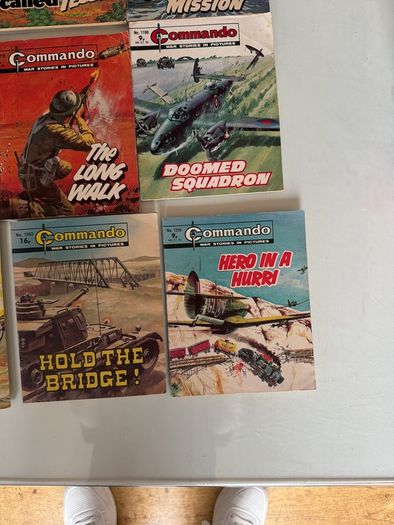 Commando books magazines x 9