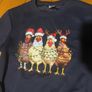 Chicken christmas jumper men's small Image 2