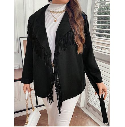 BNWT Black Leather Look Jacket size 20