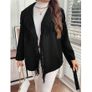 BNWT Beautiful Black Fringe Coat size 20 + matching pins & brooches available Image 2