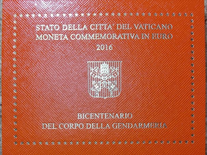 Vatican 2 Euro Brilliant Uncirculated Coin 2016 - Vatican Gendarmerie