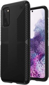 Samsung Galaxy S20 Case, Speck Products Presidio Grip, Black/Black (136313-1050)