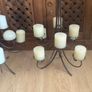 2 Large Bronze Colour Candelabras Image 6
