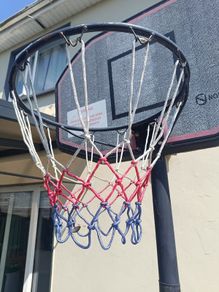 Basketball hoop and ball