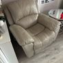 grey leather recliner chair Image 3