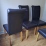 Set of 4 Chocolate Brown Dining Chairs Image 4