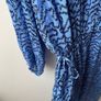 BNWT Second Female Blue Abstract Zig-Zag Print Midi Dress Image 7