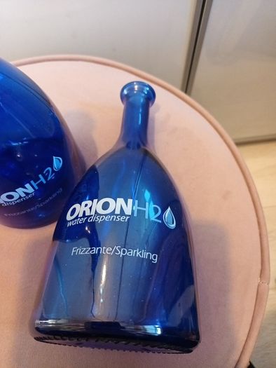 2 glass water carafs  from Italy