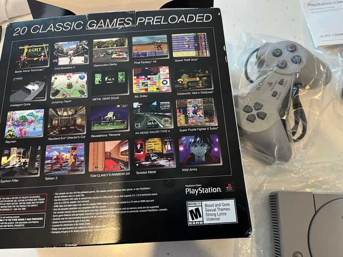 Sony PlayStation Classic w/ 2x Controllers, Boxed ( near new condition )