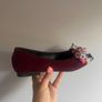 Burgundy ballerinas Image 3