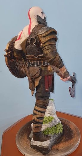 Kratos 14.5in Custom Statue Premium Hand Painted Collector Quality