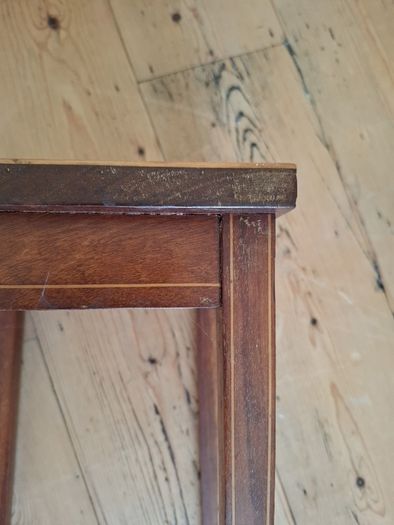 FREE small inlaid mahogany winr table