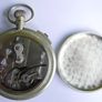 Military Pocket Watch Stopwatch Timer Antique CUPREL Dennison Watch Case (works well) Image 3