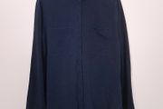 Bella Dahl Navy Blue Classic Long Sleeve Tencel Button Up Utility Shirt Size L
