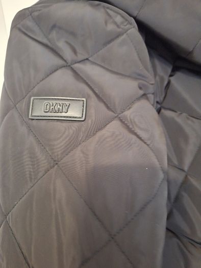 Dkny hooded quilted jacket size small