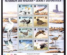 1997 Jersey Seabirds and Waders Definitive Stamps Miniature Sheet Mint Never Hinged (MNH)