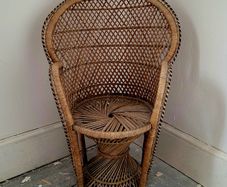Mid-century childs peacock chair