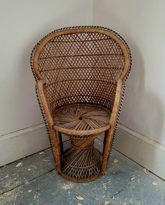 Mid-century childs peacock chair