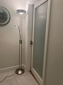 Tall Uplighter with reading lamp, dimmable