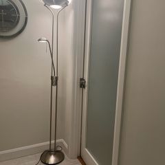 Tall Uplighter with reading lamp, dimmable