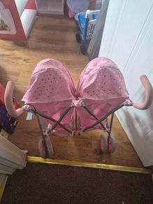 Dolls twin buggy