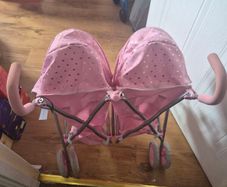 Dolls twin buggy