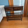 2 Drawer Hall Table Shoe Storage Image 3