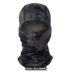balaclava camouflage or black