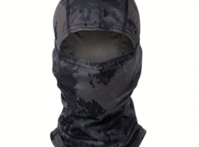balaclava camouflage or black