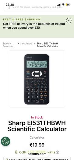 Sharp Scientific Calculator