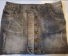 SALE!  Women's Grey Denim Skirt